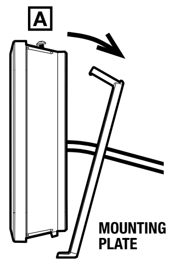 STELPRO ST252NPFF Non Programmable Electronic Thermostat - ATTACH THE MOUNTING PLATE