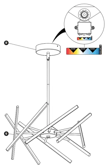 artika PDT MUC HD2BL LED pendant  Malibu - COLORS