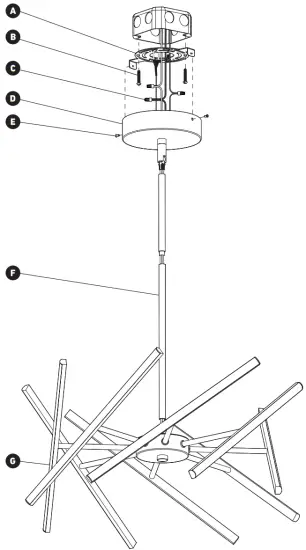 artika PDT MUC HD2BL LED pendant Malibu - INSTALLATION