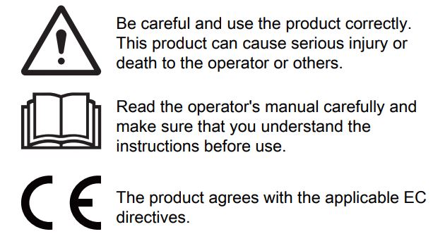 Husqvarna 40-C80 Standard Battery Charger 80W User Manual - SYMBOLS ON THE PRODUCT