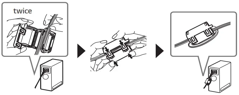 LG SPK8-S Wireless Rear Speaker Kit - About Ferrite Core