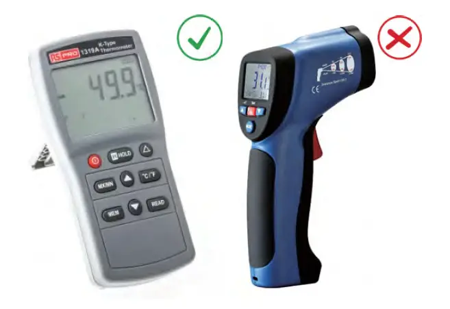 Heat Plate Temperature Measurement