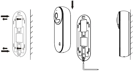 Installation with screws
