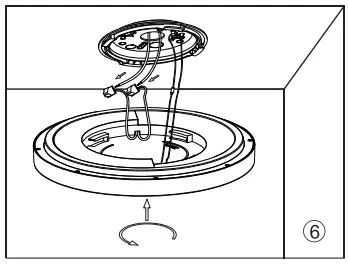 Cloudy Bay LFMC1224SMWH 12 Inch LED Flush Mount Ceiling Light - Wire