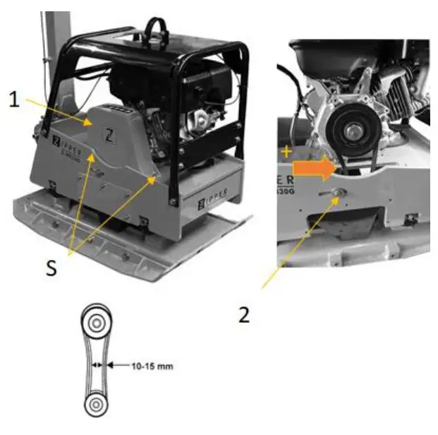 ZIPPER ZI-RPE330G Plate Compactor Machine fig 14