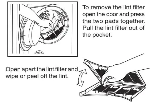 Westinghouse-WDV656N3WB-Front-Load-Clothes-Dryer-FIG-4