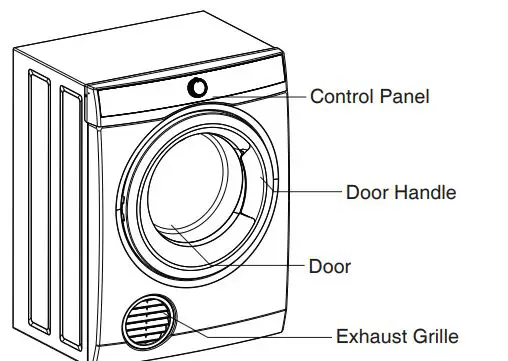 Westinghouse-WDV656N3WB-Front-Load-Clothes-Dryer-FIG-6