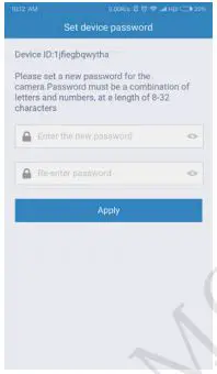 YESKAMO Wireless CCTV Camera Indoor IP Camera FHD Home WIFI User Manual - Change password