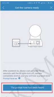 YESKAMO Wireless CCTV Camera Indoor IP Camera FHD Home WIFI User Manual - Press the reset button for about 1-2 second