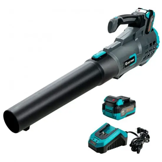 COSTWAY GT3685US Electrical Cordless Leaf Blower with Battery and Charger
