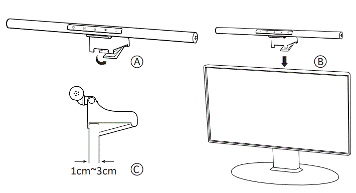 Ustellar-UT99911-RGBCW-Smart-Monitor-Light-Bar-FIG-3