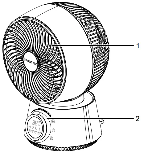 Trotec TVE100 360° turbo fan - discriptions