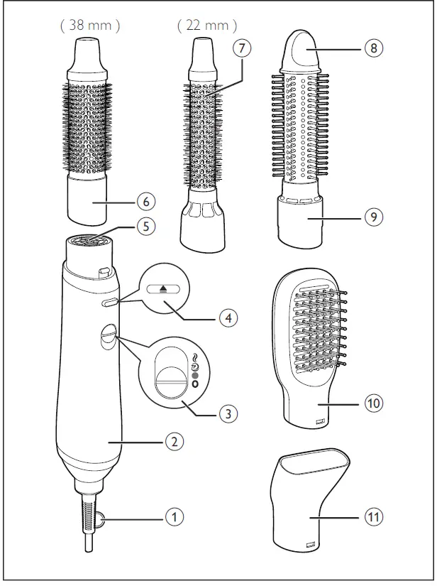 PHILIPS HP8660 Essential Care Airstyler-FIG1
