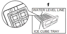 Panasonic Refrigerator - ice maker