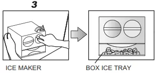 Panasonic Refrigerator -ice maker3