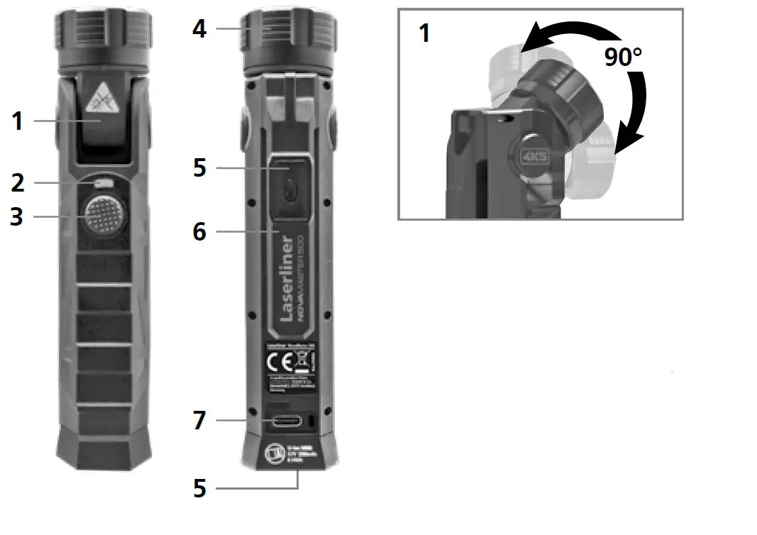 Laserliner-NovaMaster-500-Splash-Proof-Torch-FIG-1