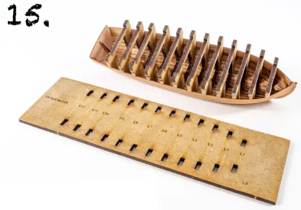 VANGUARD MODELS KR-62144 26 Inch Wood Boat - fig15