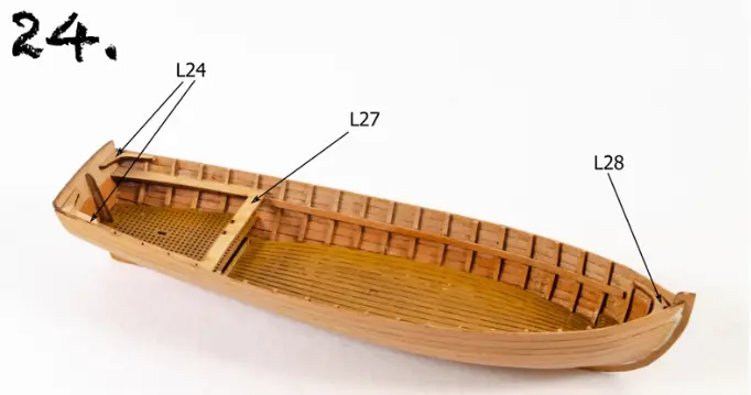 VANGUARD MODELS KR-62144 26 Inch Wood Boat - fig24