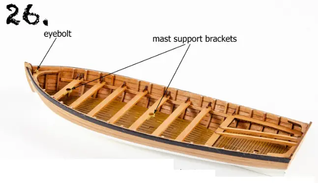 VANGUARD MODELS KR-62144 26 Inch Wood Boat - fig26