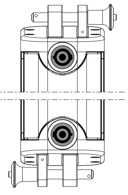 AXIOM AX8CL High Output Column Array Loudspeaker - DRAWING 2