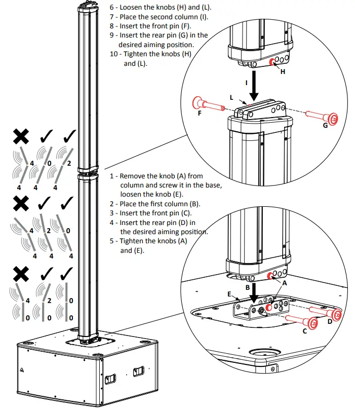 AXIOM AX8CL High Output Column Array Loudspeaker - SUBWOOFER