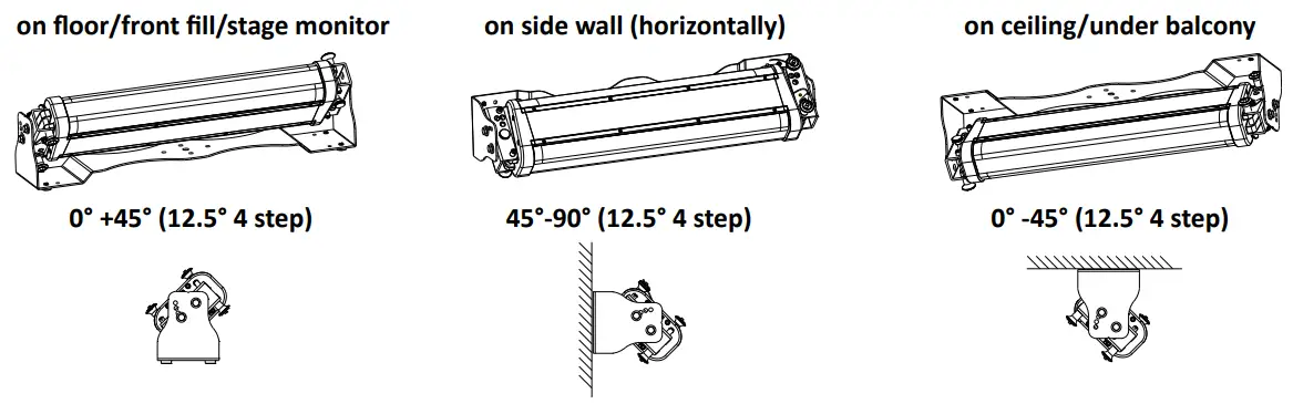 AXIOM AX8CL High Output Column Array Loudspeaker - side wall