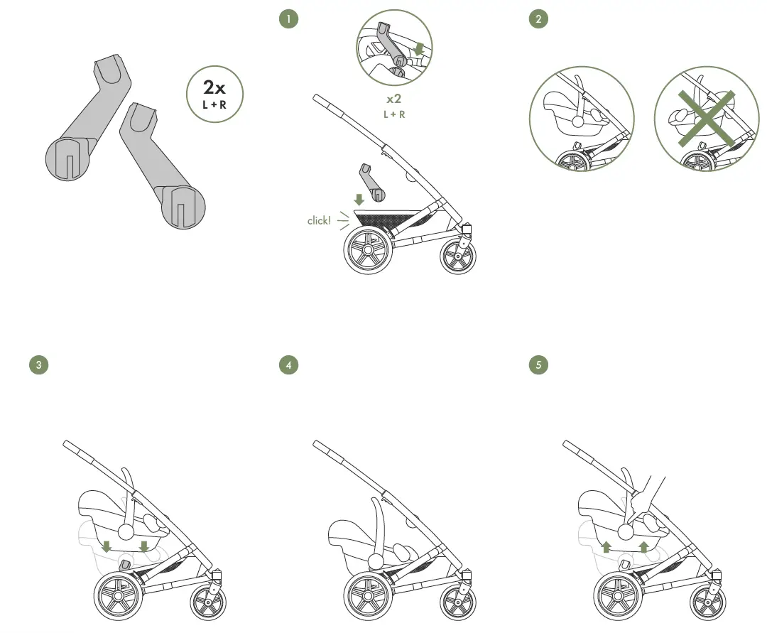 JOOLZ Geo Lower Car Seat Adapters 1