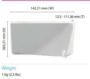 FIG 6 LENOVO™ SMART DISPLAY SPECIFICATIONS