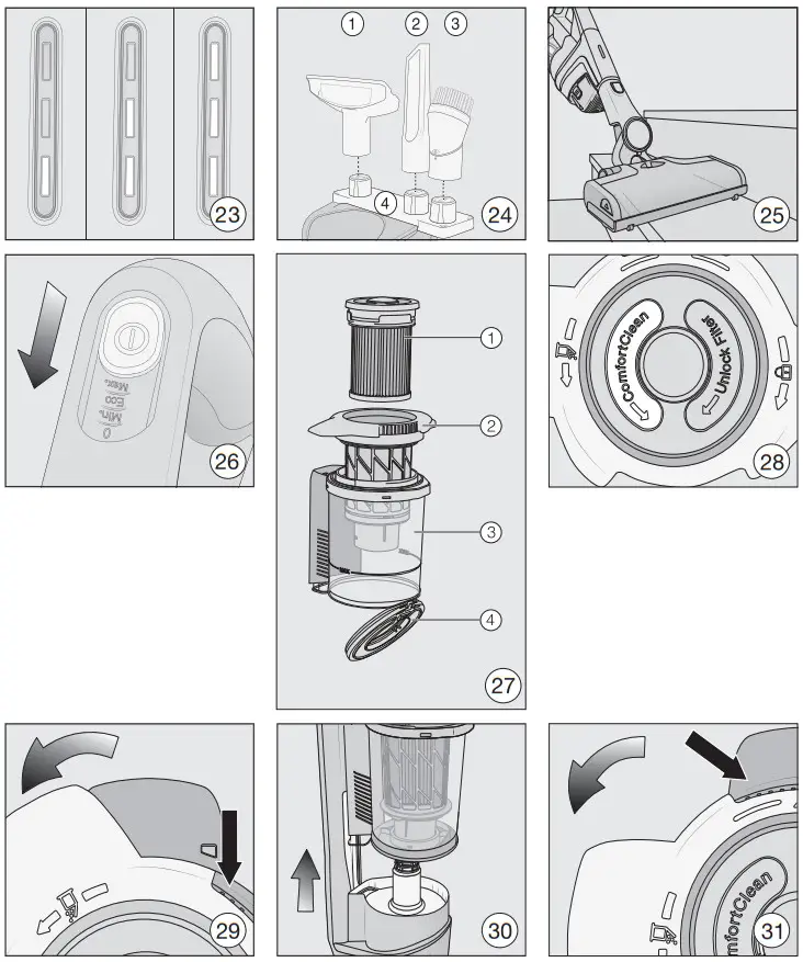 Miele HS19 Cordless vacuum cleaner - Figure 5