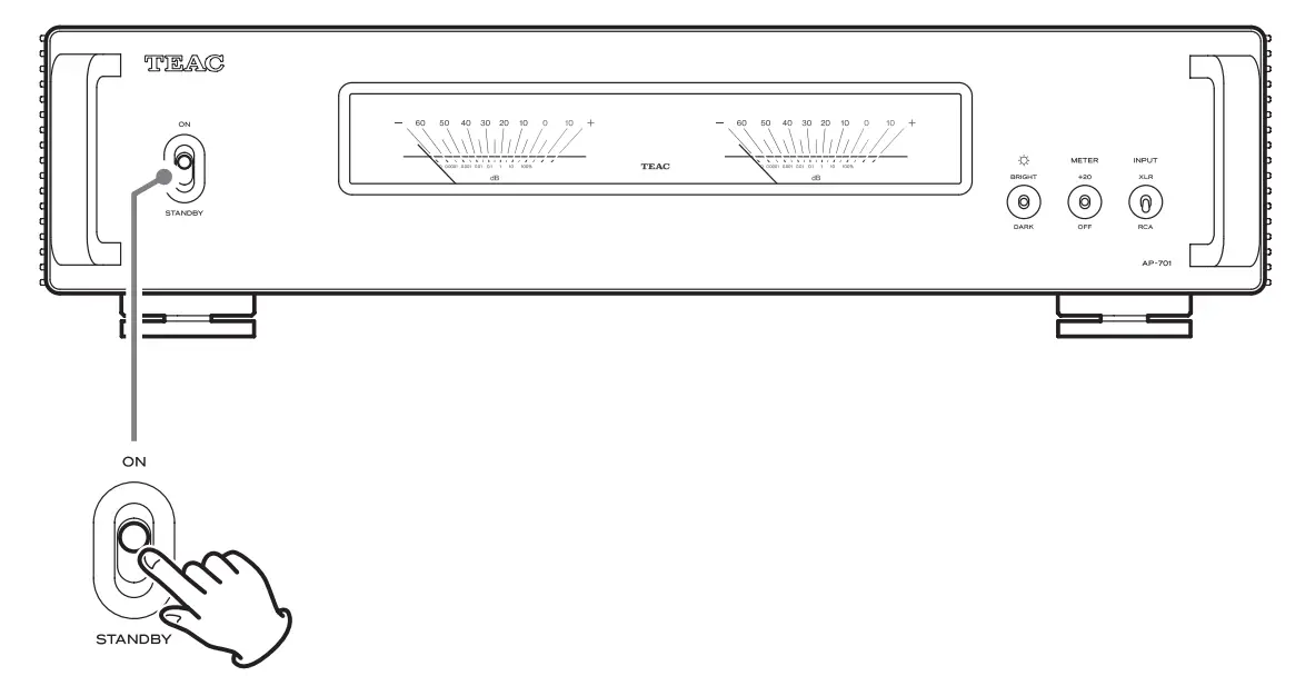 TEAC AP-701B Stereo Power Amplifier-12