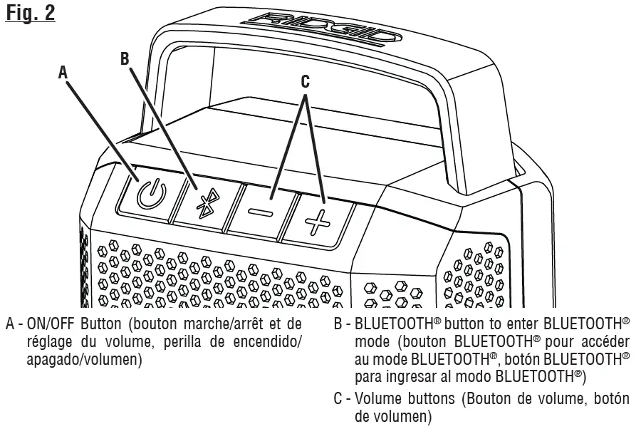 RIDGID R84088 18V Cordless Speaker fig 3