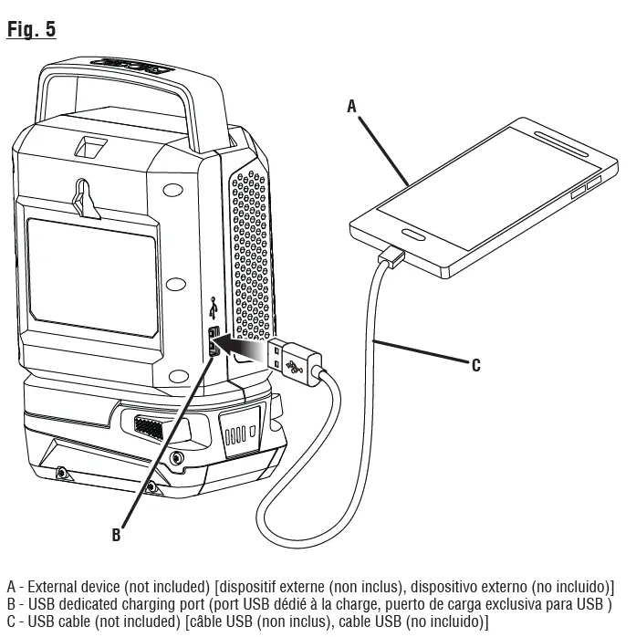 RIDGID R84088 18V Cordless Speaker fig 6