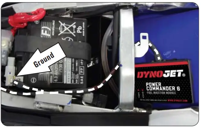 Dynojet WR450F Power Commander 6 Yamaha - Secure the module