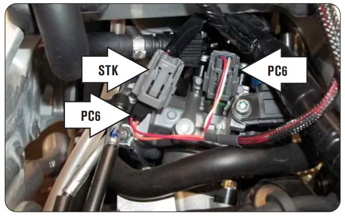 Dynojet WR450F Power Commander 6 Yamaha - line of the fuel injector