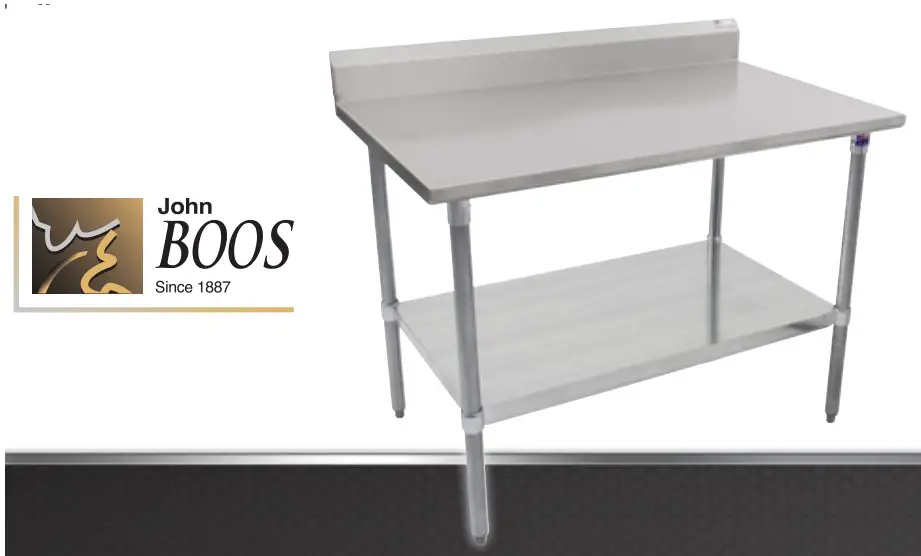 John BOOS EFT8-3018 Stainless Steel Filler Table 2
