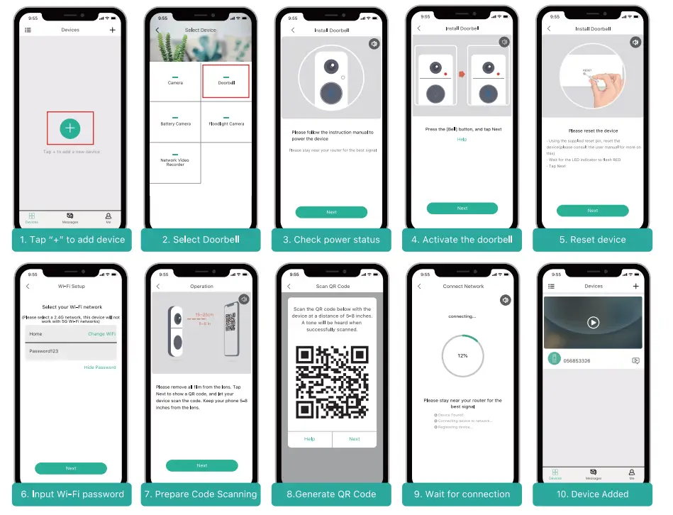 XTU J5 Wiring Video Doorbell Camera fig 17