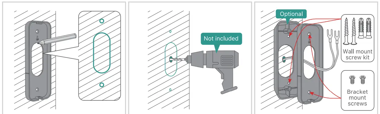 XTU J5 Wiring Video Doorbell Camera fig 2