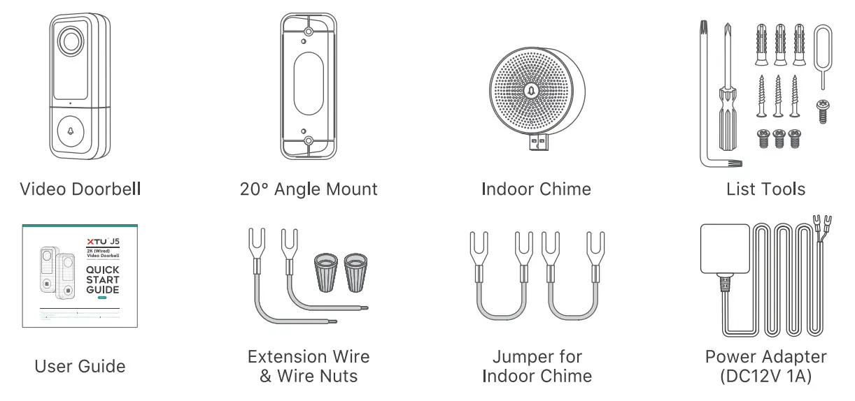XTU J5 Wiring Video Doorbell Camera fig 21.
