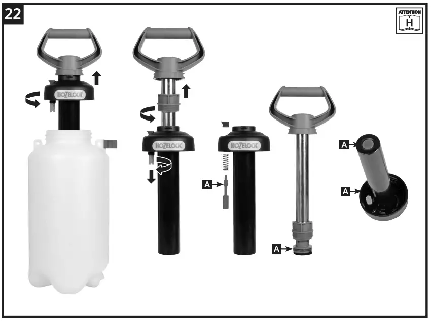 HOZELOCK 5505 Viton Pressure Sprayer -Operation 1