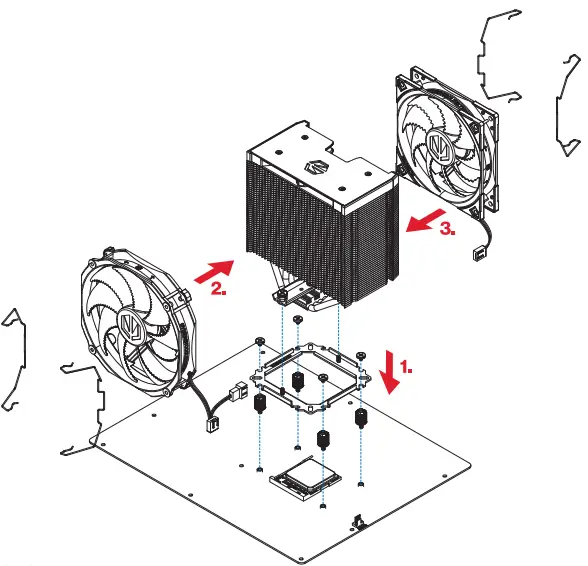 ENDORFY EY3A009 Fortis 5 Dual Fan CPU Cooler-FIG4