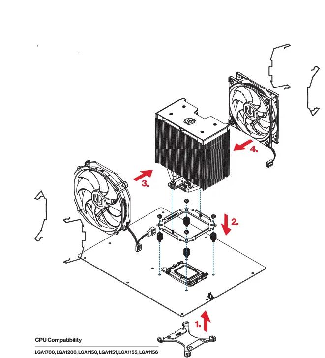 ENDORFY EY3A009 Fortis 5 Dual Fan CPU Cooler-FIG7