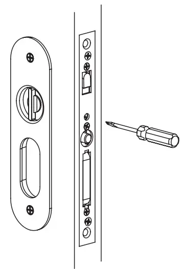EMTEK Pocket Door Mortise Lock - Figure 4