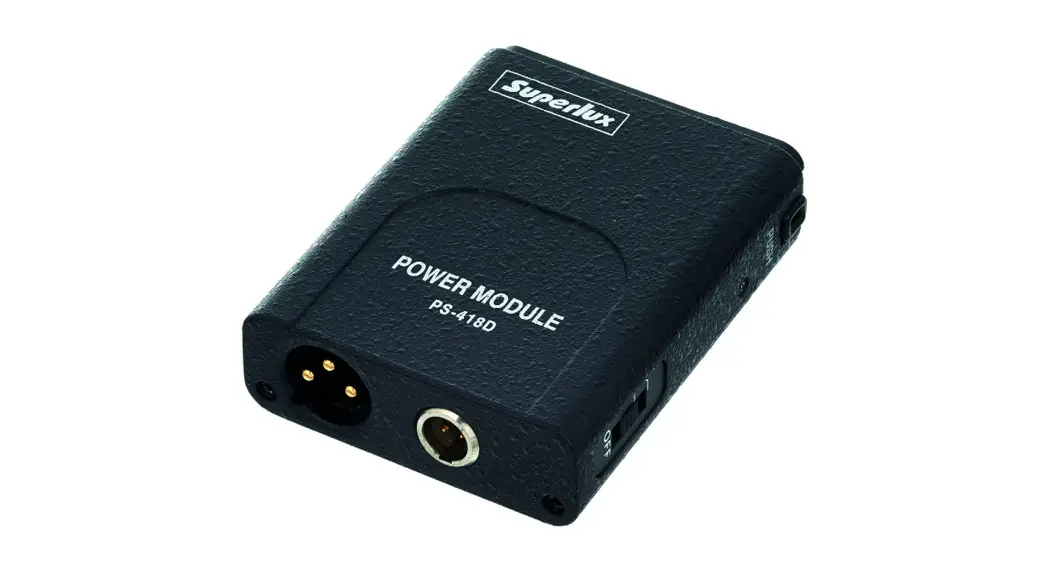 Superlux Ps418d Battery Phantom Power Adapter User Manual