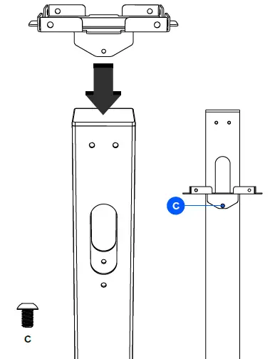 easee BPR4W001 Base Charging Pedestal PR 4-Way 4
