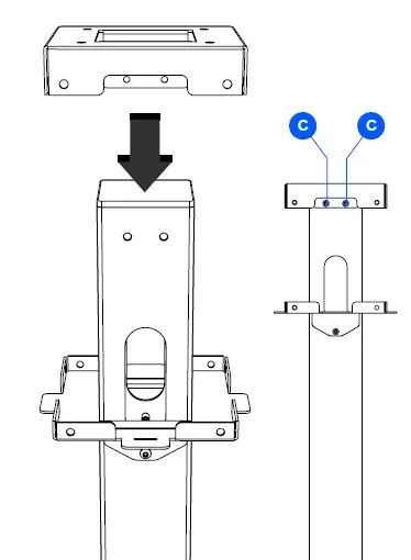 easee BPR4W001 Base Charging Pedestal PR 4-Way 5