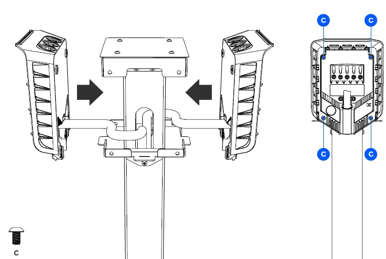 easee BPR4W001 Base Charging Pedestal PR 4-Way 7