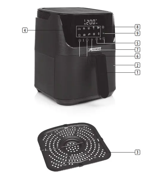 PRINCESS 01.182024.01.001 Digital Aerofryer XL - fIG