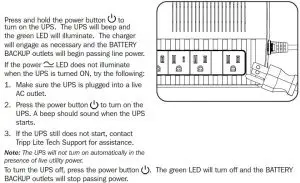 FIG 4 Turn the UPS on