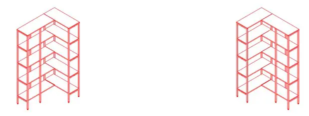 BYBLIGHT HOGA JW0242 Eulas 40 5 Inch W Rustic Brown 5 Shelf L shaped Corner Bookcase - Product Overview 8