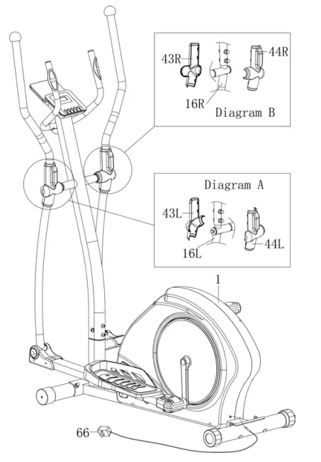 kogan FSAEXT360AA Fortis Electric Magnetic Elliptical Cross Trainer - Fig 10